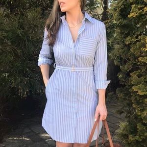 Calvin Klein Striped Shirt Dress